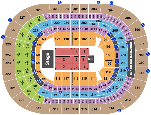 Concert Seating Chart Amalie Arena